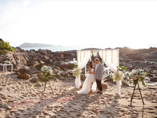 ビーチでの挙式