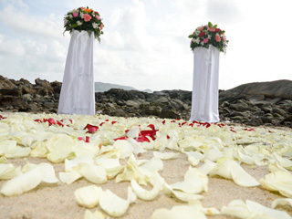 ビーチの挙式会場