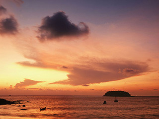 テラスからの夕景