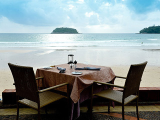 オーシャンビューのレストラン